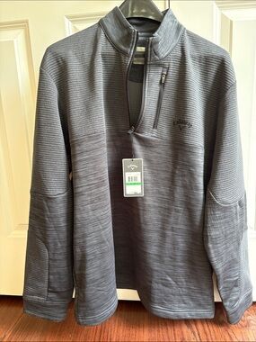 Callaway Men’s Charcoal Gray Quarter-Zip Performance Pullover